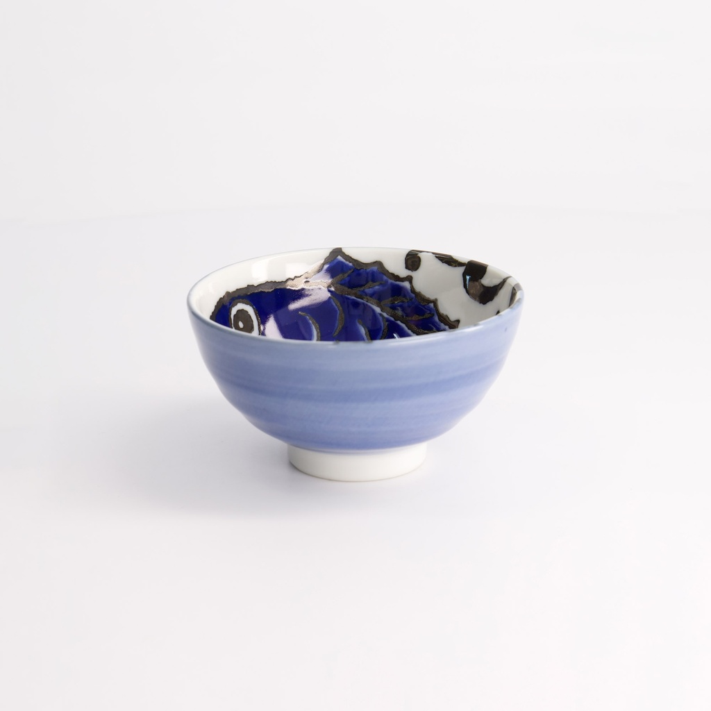 Seafood Rice Bowls 11.2x6.2cm 300ml Snapper Blue LB54/TB 6/96
