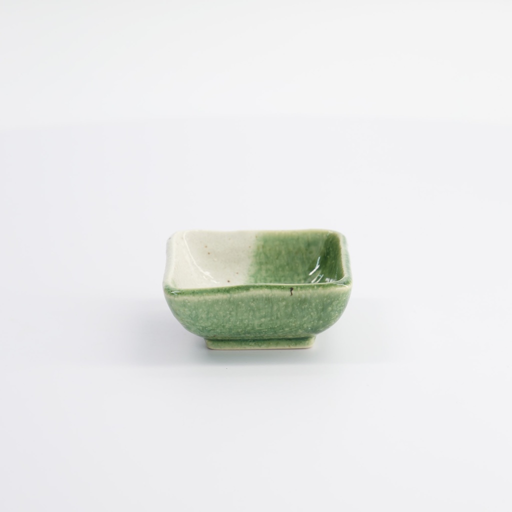 Mino Craft Sauce Dish 7.5x3cm Grey/Green MS-3012/D 12/144