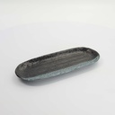 Mino Craft Rectangular Plate 28x11.3cm Black/Grey 5/40