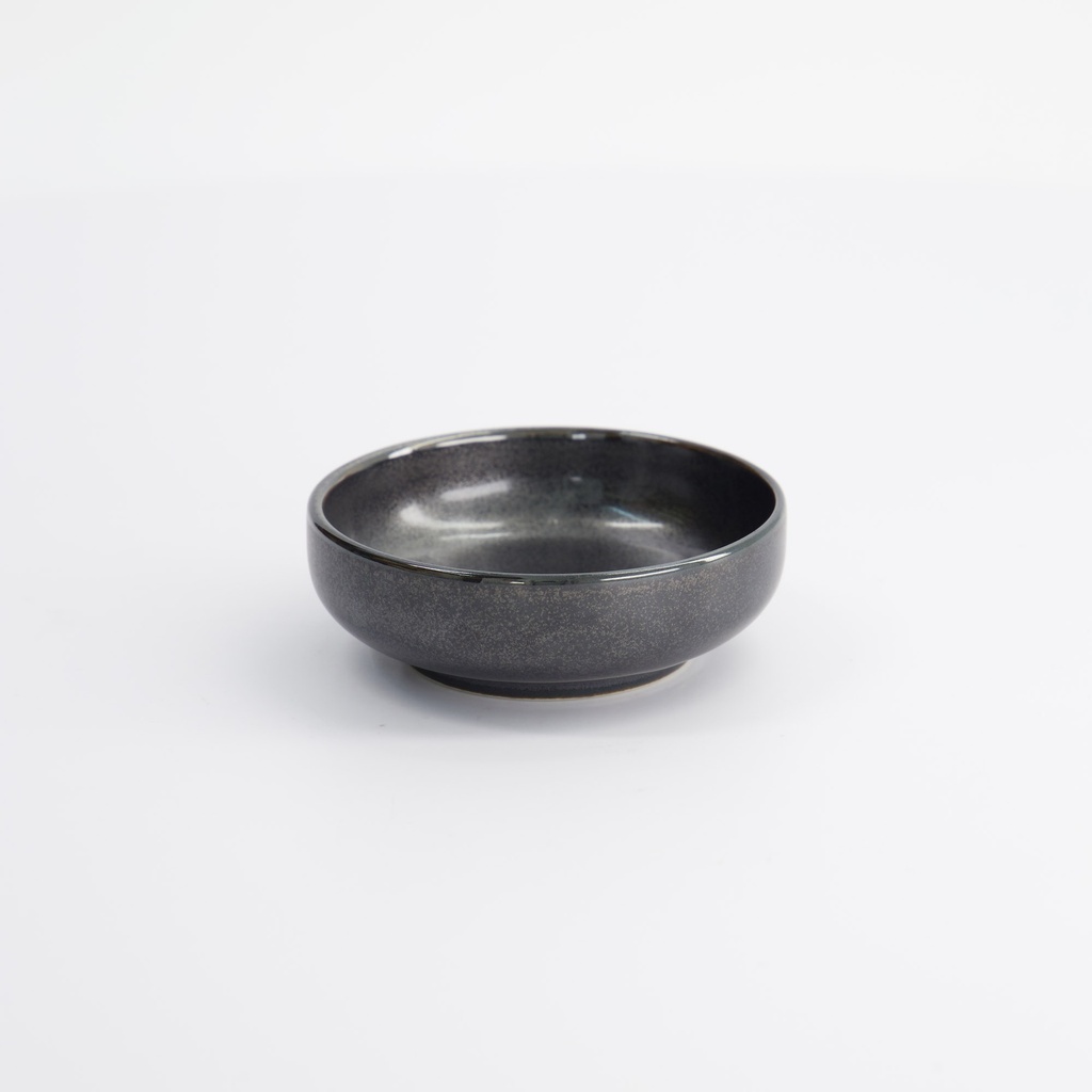 Tetsu Kessho Matte Sauce Dish 8.6x3cm Black G5924/TK 12/192