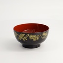 Lacquerware Bowl 11.5x6.5cm Bl/Rd Y55/BP 10/400