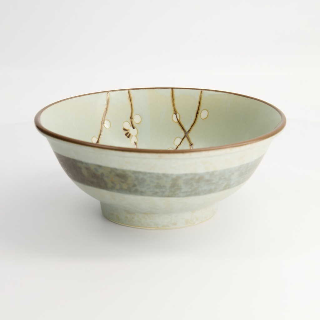 Green Soshun Bowl Ramen 21.5x9cm 1300ml Q58/BP 4/24