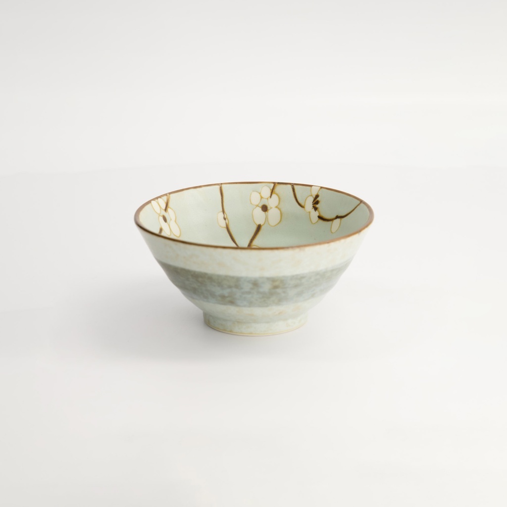 Green Soshun Bowl 13x6cm 350ml Q549/BP 6/72