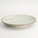 Green Soshun Plate 22.7x3.1cm Q3901/BP 6/36