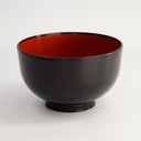 Lacquerware Bowl 15.9x9.5cm Black K308-1 10/120