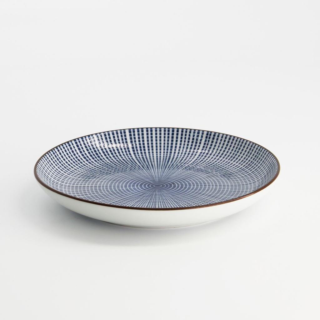 Sendan Blue Plate Round 15.8x2.5cm FK26/NS (38101) 12/96
