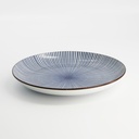 Sendan Blue Plate Round 21.5x3cm FK28/NS (38107) 6/24
