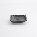 Tetsu Kessho Matte Sauce Dish 9x9x3.5cm Black G5938/TK 12/240