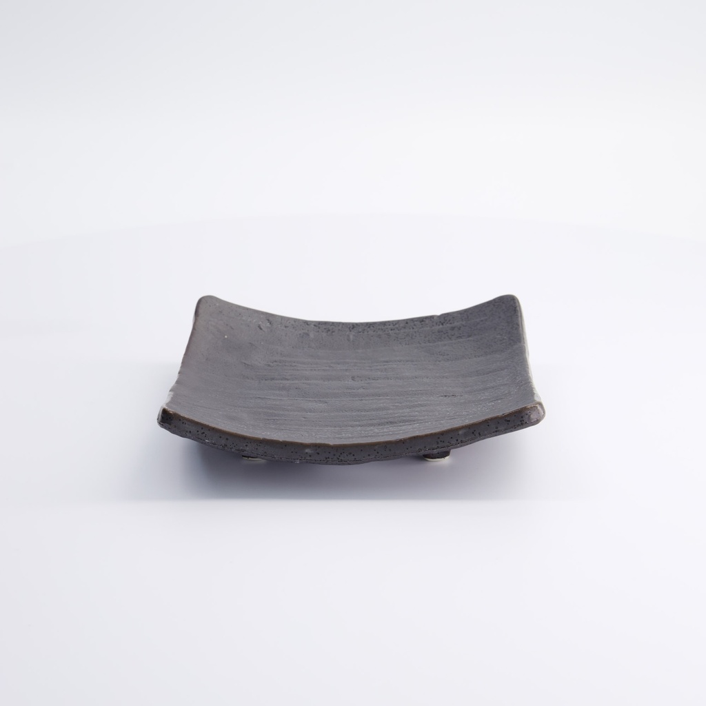 Mino Craft Square Plate 16x16cm Black SZ-9334 3/36