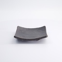 Mino Craft Square Plate 16x16cm Black SZ-9334 3/36
