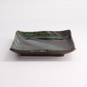 Mino Craft Square Plate 18x18cm Green/Grey  MS-6352 3/36