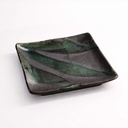 Mino Craft Square Plate 18x18cm Green/Grey  MS-6352 3/36
