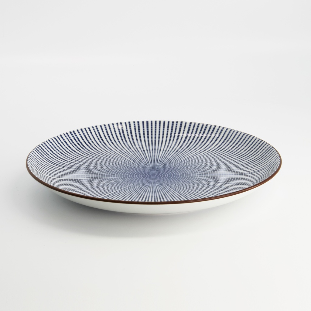 Sendan Blue Plate Round 25x3cm FK210/NS (38118) 4/24