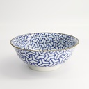 Mixed Bowls 20.5x8cm 1200ml BL/WH FK-9399/D 3/24