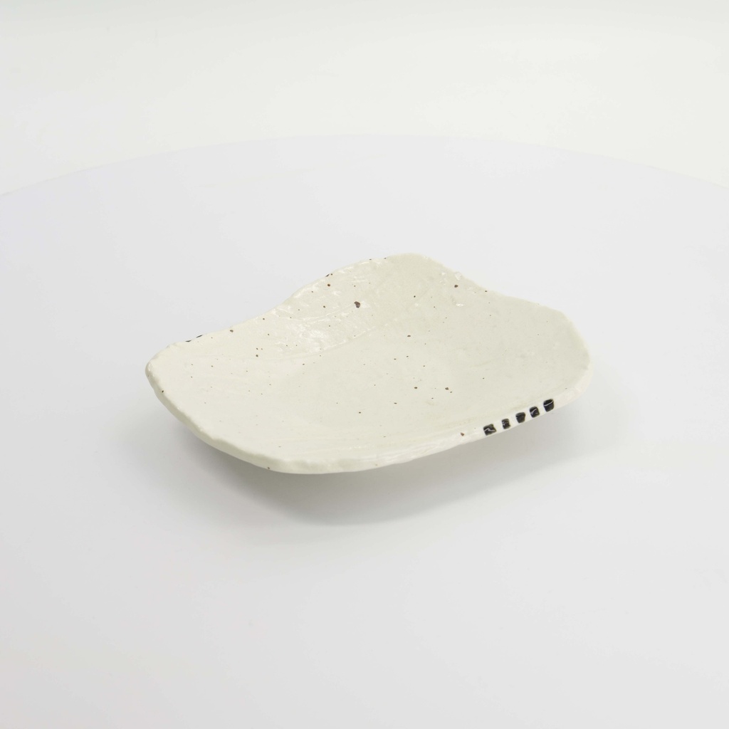 Mino Craft Rectangular Plate 21x17cm White 6/48