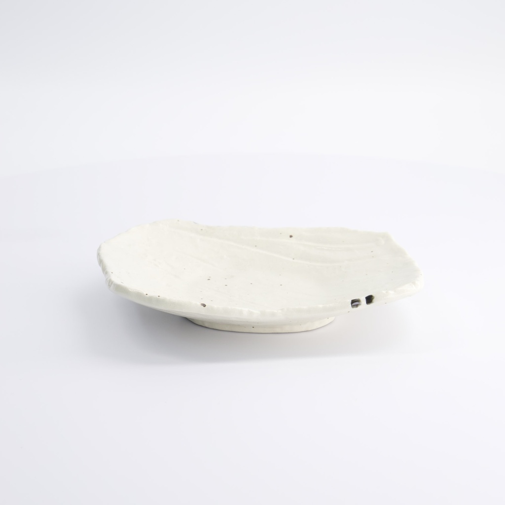 Mino Craft Rectangular Plate 21x17cm White 6/48