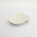 Mino Craft Rectangular Plate 21x17cm White 6/48