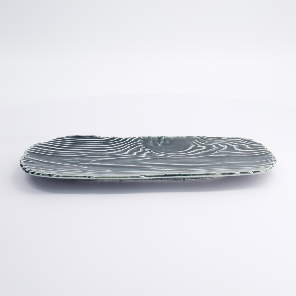 Mino Craft Rectangular Plate 31x14.5cm Black 3/24