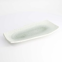 Mino Craft Rectangular Plate 32.4x16cm White 3/24