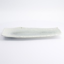 Mino Craft Rectangular Plate 32.4x16cm White 3/24