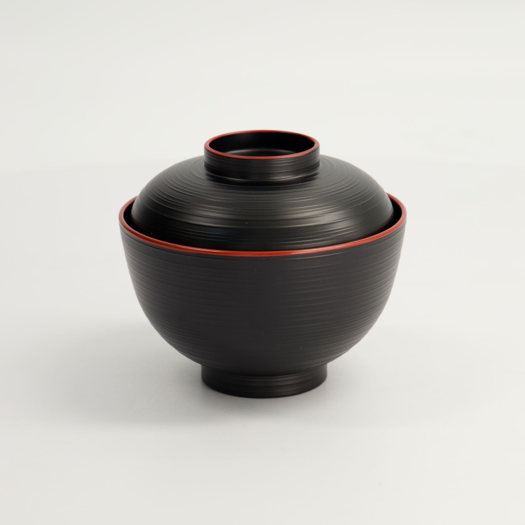Lacquerware 10.8x6.35cm 300ml Soup Bowl WF201/Black 10/120