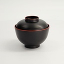 Lacquerware 10.8x6.35cm 300ml Soup Bowl WF201/Black 10/120
