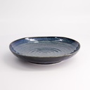 Cobalt Blue Triangle Plate 22.7x4.4cm YW-5014  5/30
