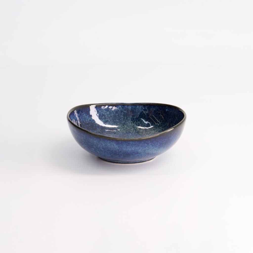 Cobalt Blue Oval Bowl 11x4cm 150ml YW-5015  12/96