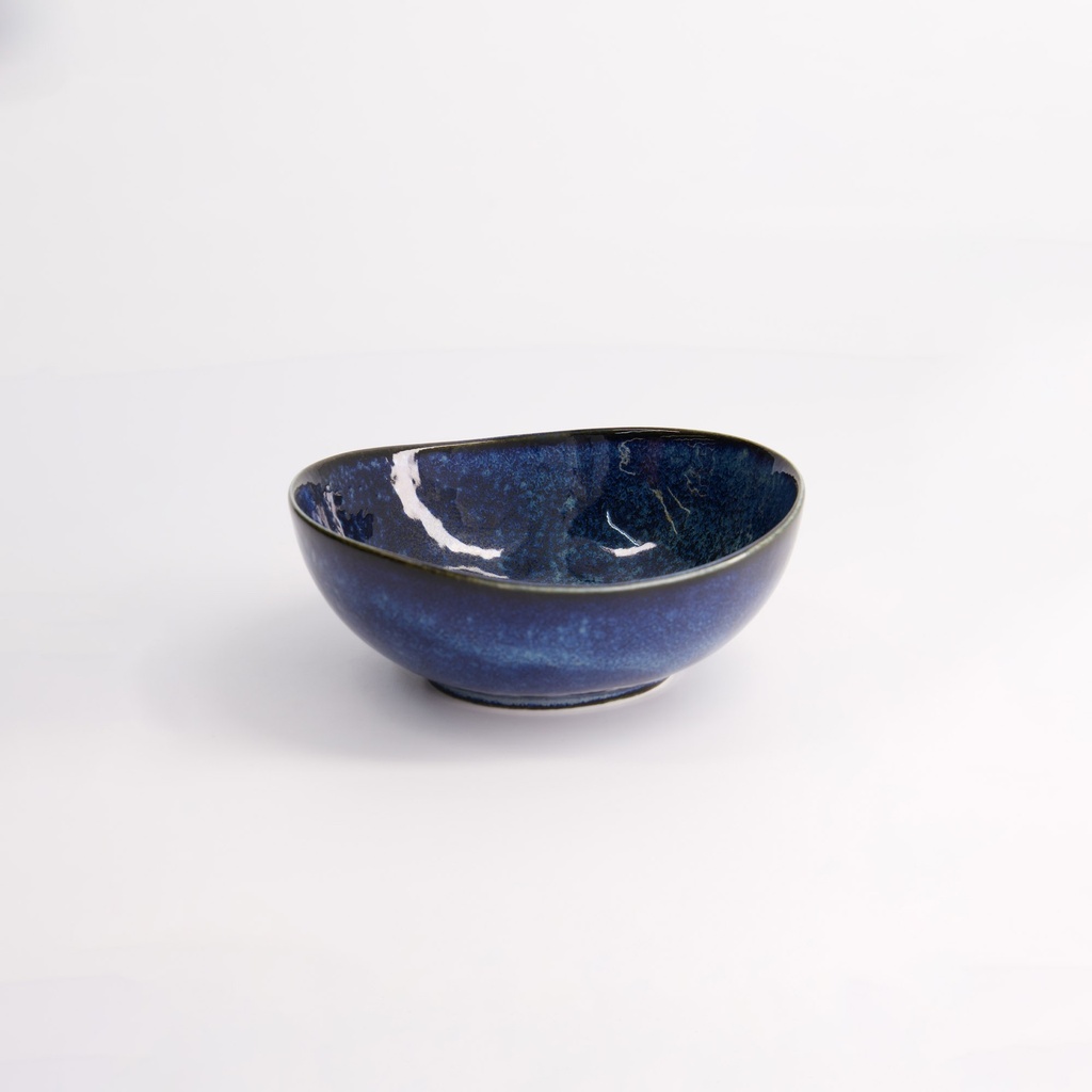 Cobalt Blue Oval Bowl 13.8x5.4cm 300ml YW-5016  10/80