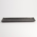 Mino Craft Rectangular Plate 33.2x10.5cm Black  5/40