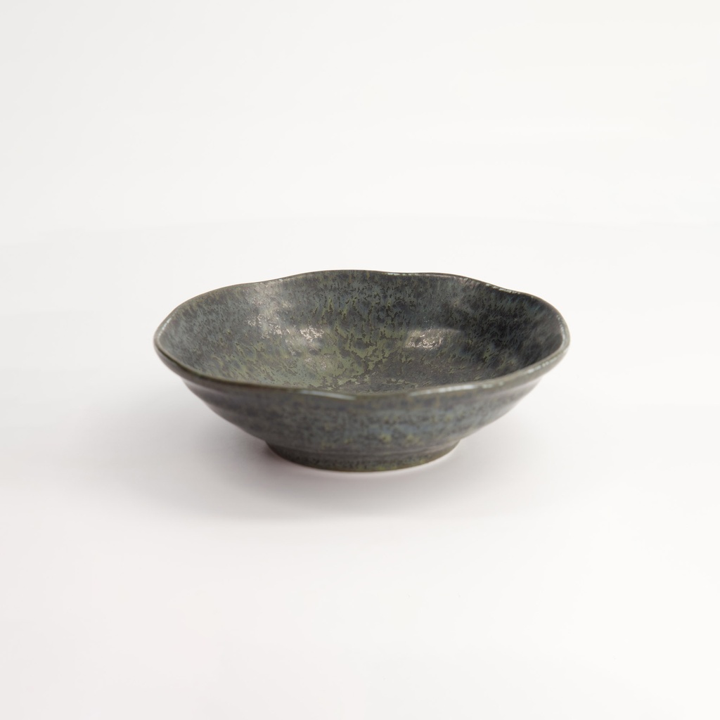 Onyx Noir Shallow Bowl 16.5x5cm YW-7213/BK 6/72