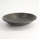 Onyx Noir Shallow Bowl 25.6x4.5cm YW-7215/BK 3/36