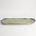 Yamasaku Organic Glassy Green Plate 36x16.7x2.1cm YW-5544 3/24