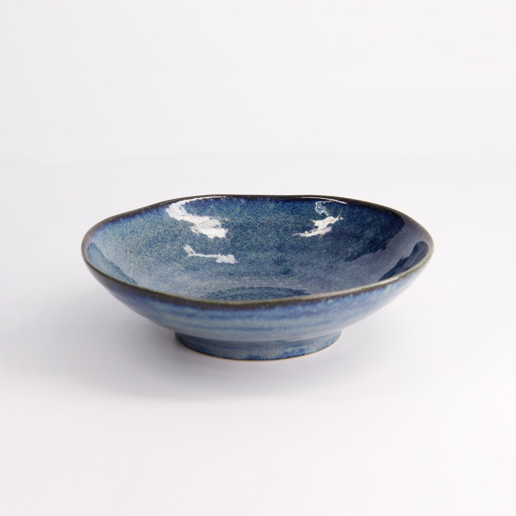 Cobalt Blue Shallow Bowl 17x4.7cm YW-5577 12/72