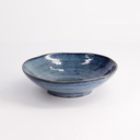 Cobalt Blue Shallow Bowl 17x4.7cm YW-5577 12/72