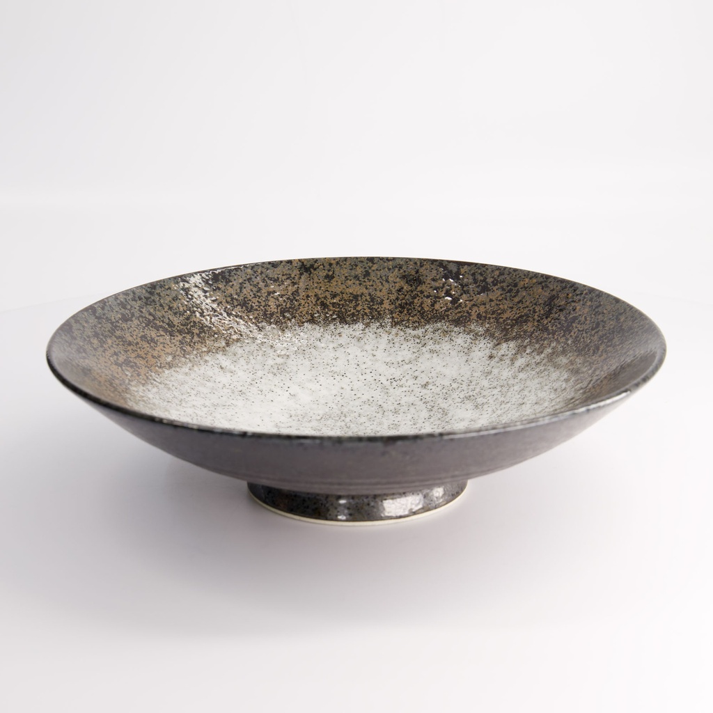 Minoyaki Eclipse White Shallow Bowl 28x7.7cm 1800ml MS-5861/B 2/16