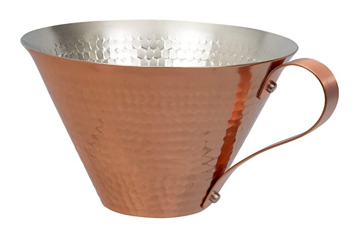 Copper Ice Coffee Cup Tsutime 350ml 11x13x7cm OD-4958 1/10