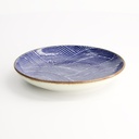 Seigaiha Blue Plate 15.8x2.5cm FK-4042/B 12/96