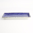 Seigaiha Blue Plate 23x11.5x2.5cm FK-4044/B 6/48