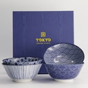 Nippon Blue Tayo Bowl Giftset 4pcs 15.2x6.7cm 500ml TN-08/ABDF 1/6