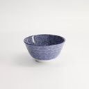 Nippon Blue Rice Bowl 12x6.4cm 300ml Dots TN-01/B 6/96