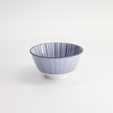 Nippon Blue Rice Bowl 12x6.4cm 300ml Lines TN-01/D 6/96
