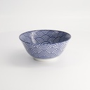 Nippon Blue Tayo Bowl 15.2x6.7cm 500ml Wave TN-02/A 6/48