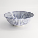 Nippon Blue Ramen Bowl 21x7.8cm 1000ml Lines TN-03/D 4/32