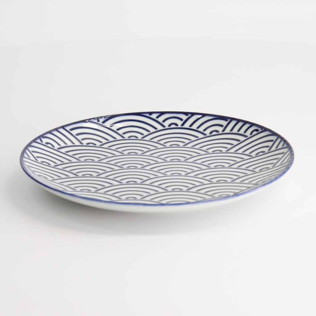 Nippon Blue Plate 16x2cm Wave TN-04/A 6/96