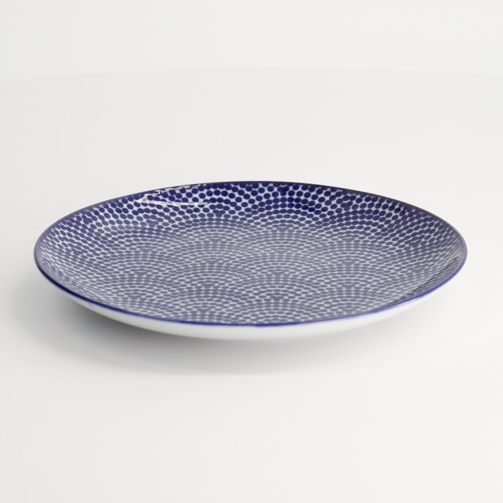 Nippon Blue Plate 16x2cm Dots TN-04/B 6/96