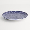 Nippon Blue Plate 16x2cm Dots TN-04/B 6/96