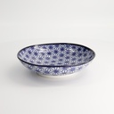 Nippon Blue Pasta Plate 21x5.2cm Star YW-07/F  6/36