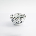 Kawaii Lucky Cat Neko Bowl 12.7x6.6cm 300ml Black HB-7710/A 6/48