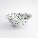 Kawaii Lucky Cat Neko Ramen Bowl 19.5x7.4cm 1000ml Black HB-7711/A 4/32